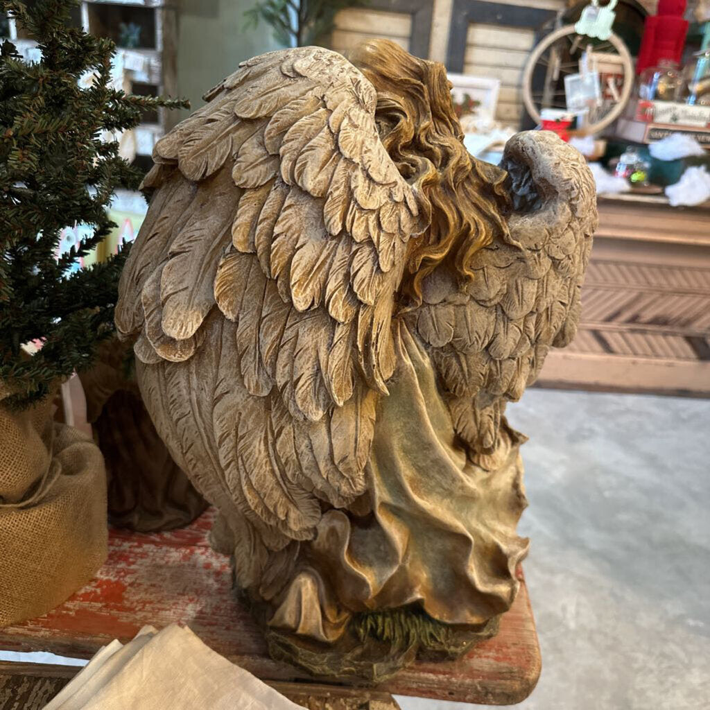 HOLY FAMILY WITH GUARDIAN ANGEL STATUE