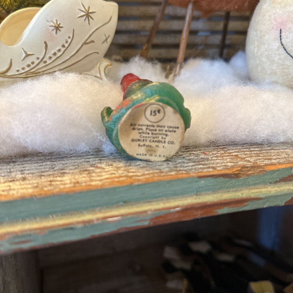 GURLEY CANDLESTICK WITH SLEEPING MOUSE