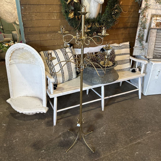 3 TIER BRASS CANDELABRA
