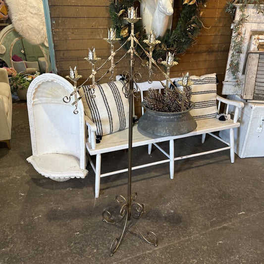 BRASS ADJUSTABLE CANDELABRAS