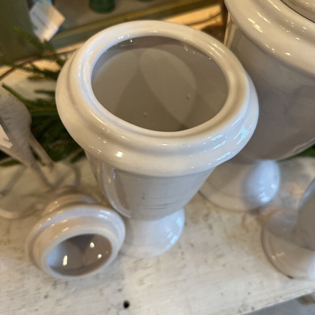 URN/VASE WITH LID- SET OF 3