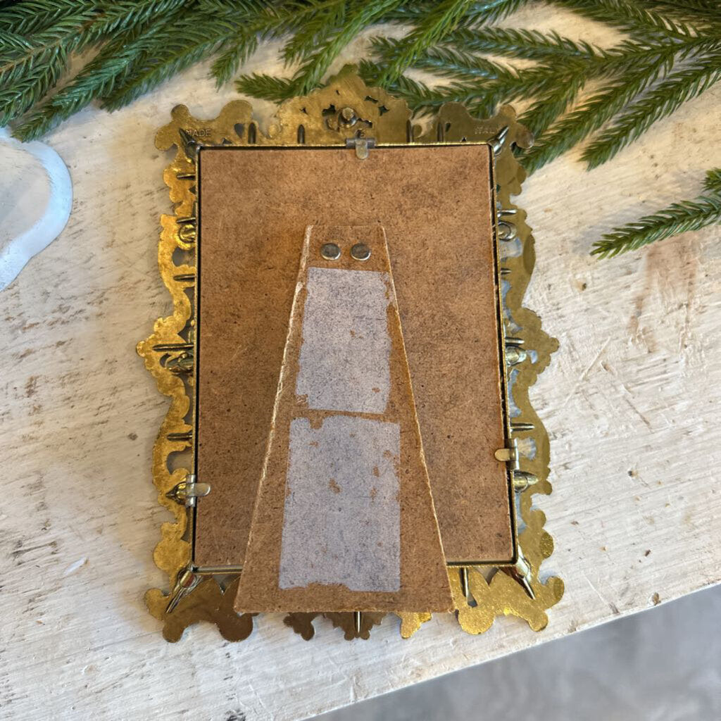 VINTAGE FRAMED PRINT OF YOUNG GIRL