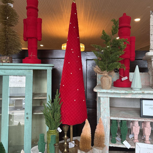 VELVET "PIN CUSHION" TREE