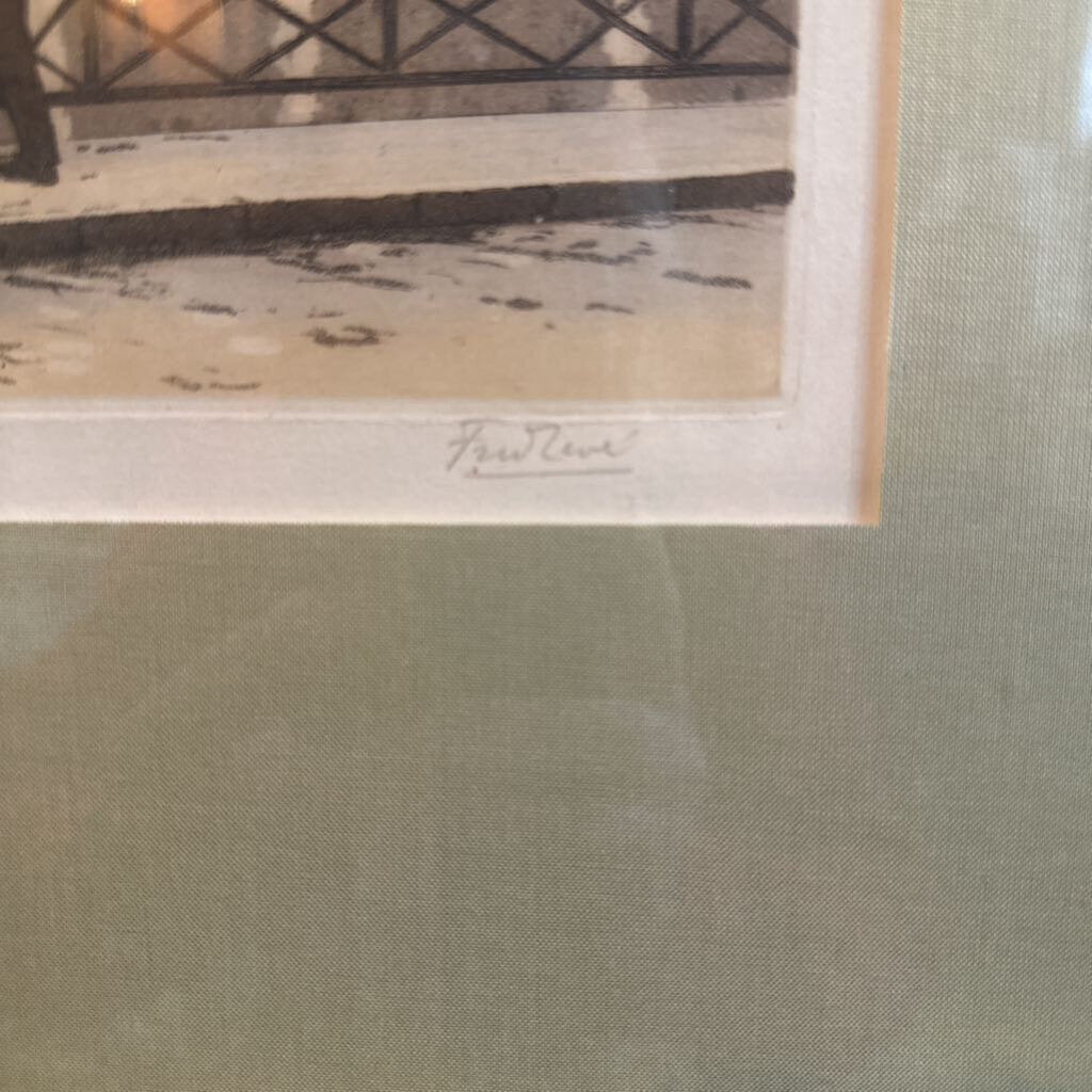 'NOTRE DAME" BY FREDERIC LEVE FRAMED PRINT