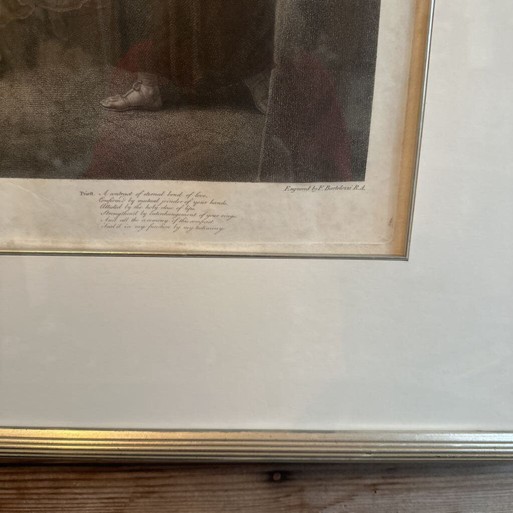 FRAMED SHAKESPEARE'S TWELFTH NIGHT SILVERTINT ETCHING