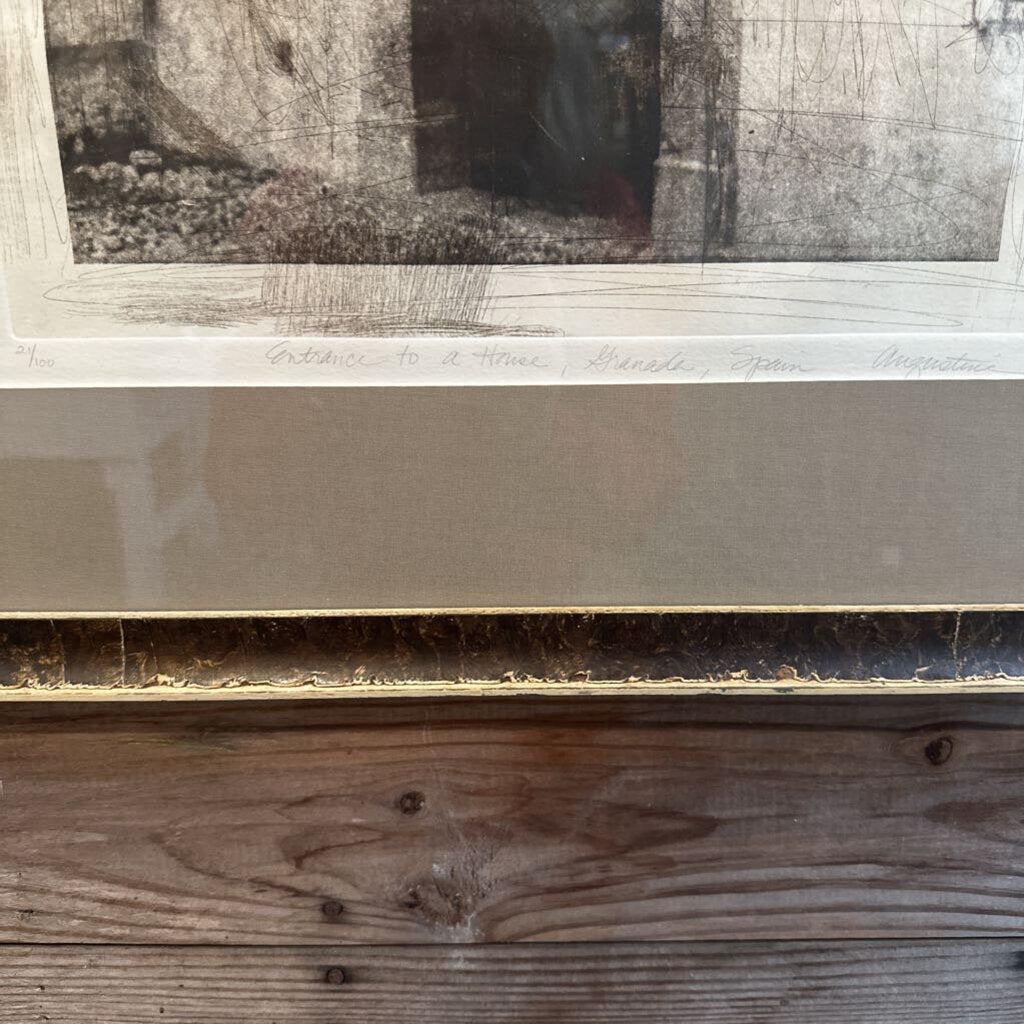 FRAMED "ENTRANCE TO A HOUSE, GRANADA, SPAIN"