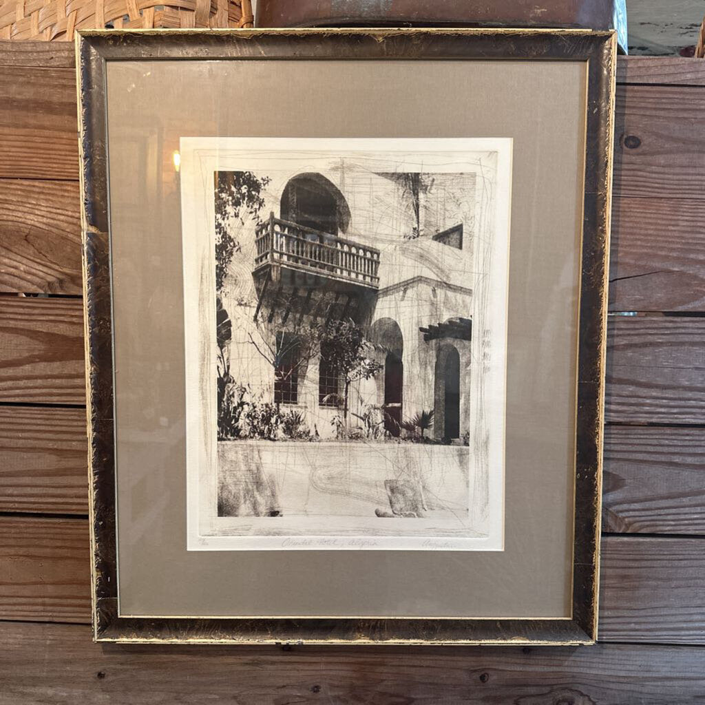 FRAMED "ORIENTAL HOTEL, ALGERIA"