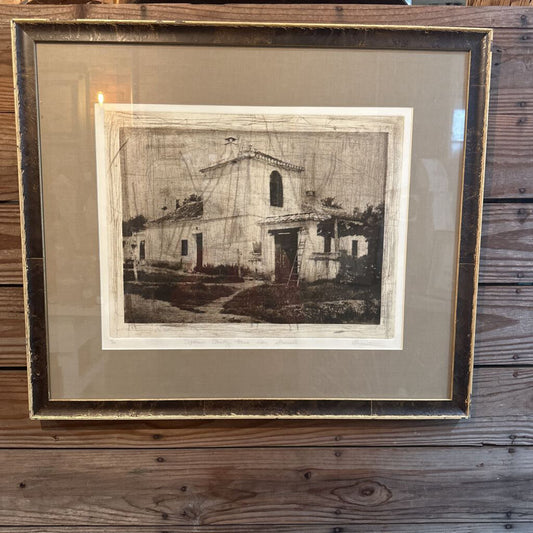 FRAMED "SPANISH COUNTRY HOUSE NEAR GRANADA"