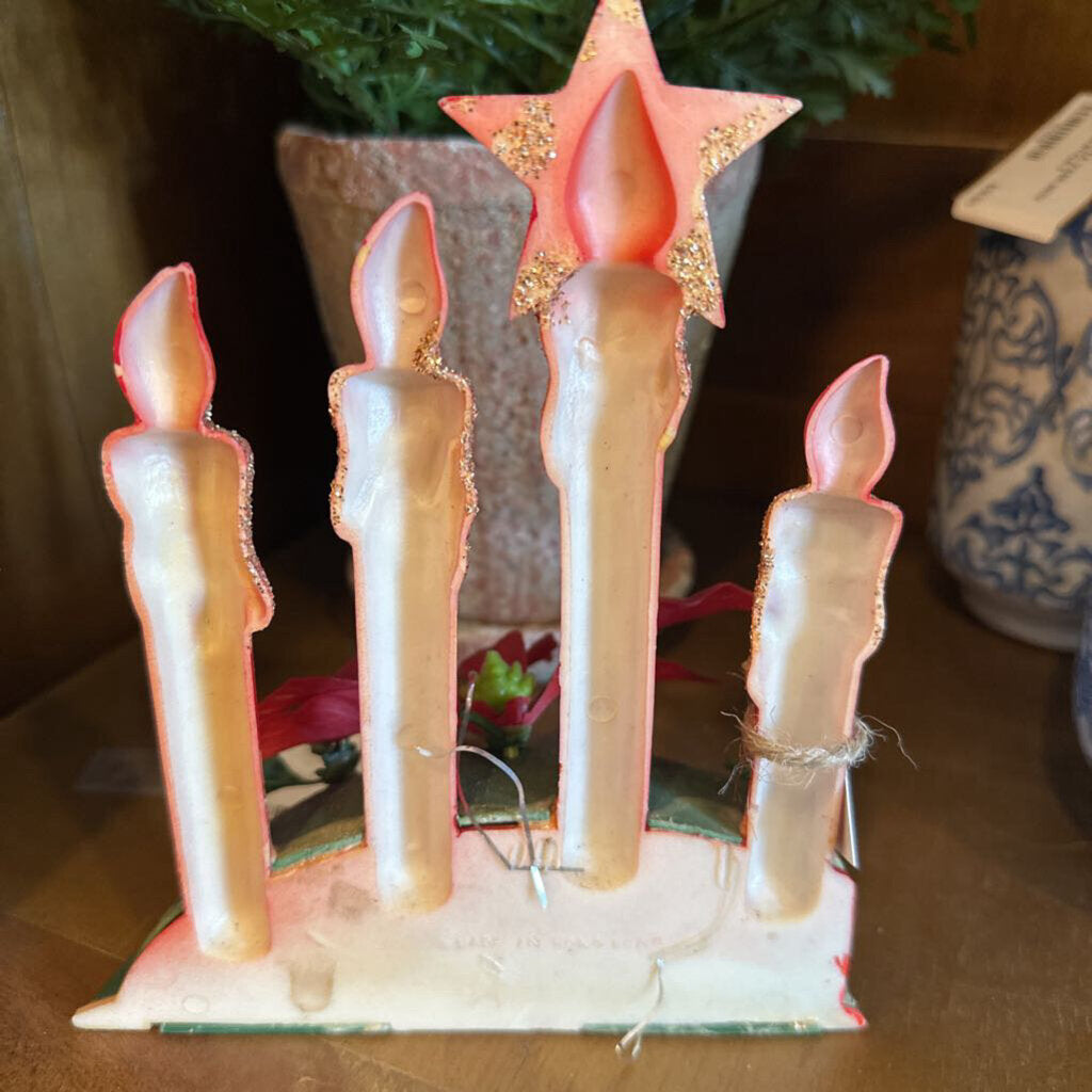 VINTAGE NOEL CANDLE SET