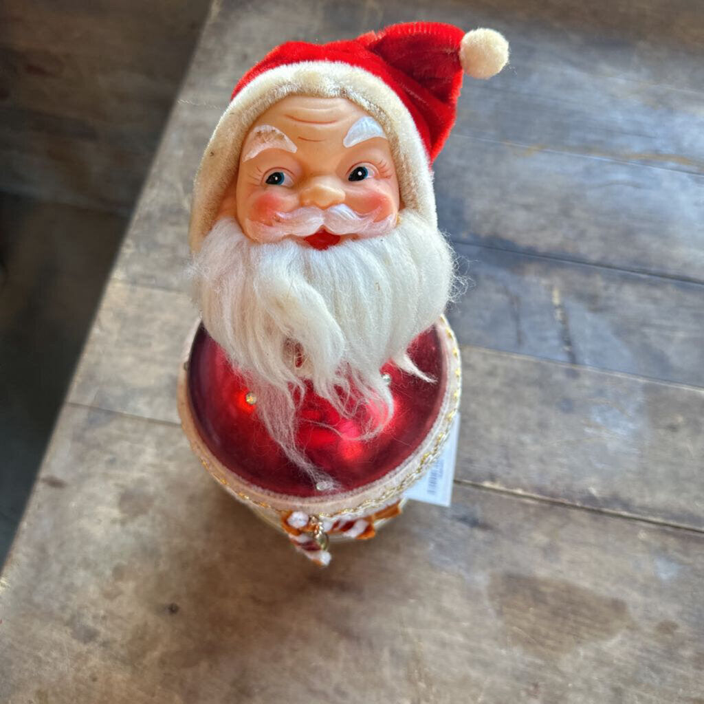 VINTAGE JAPANESE MUSIC BOX SANTA