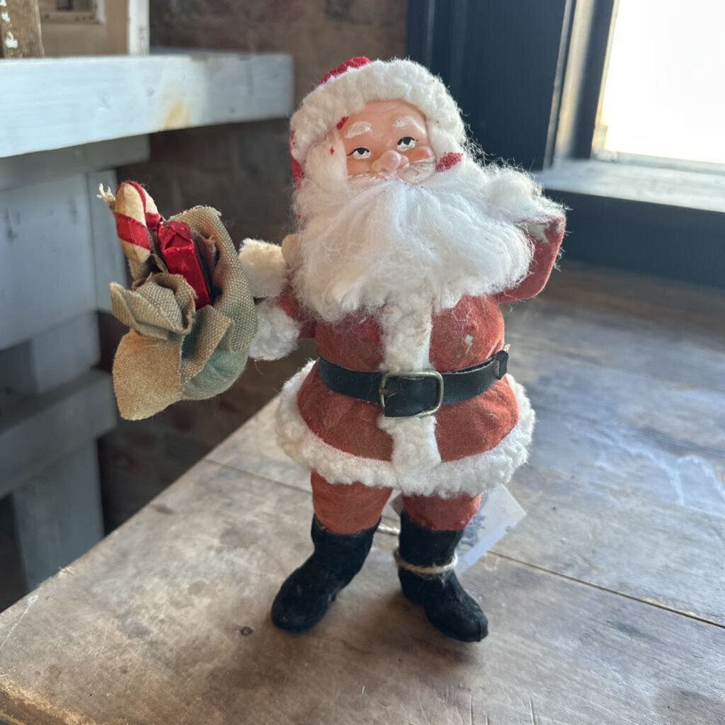 VINTAGE SANTA WITH BAG