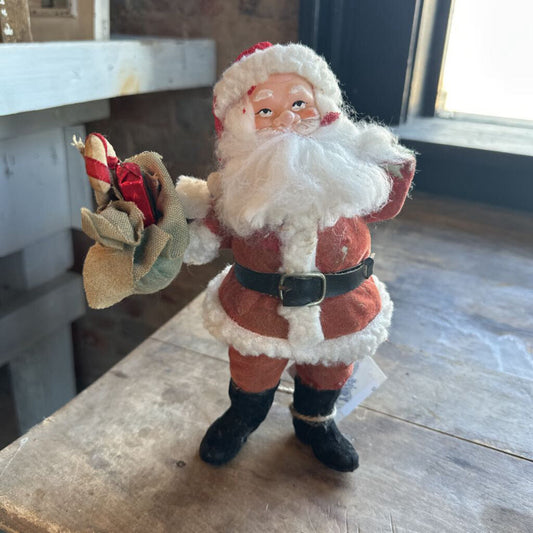 VINTAGE SANTA WITH BAG