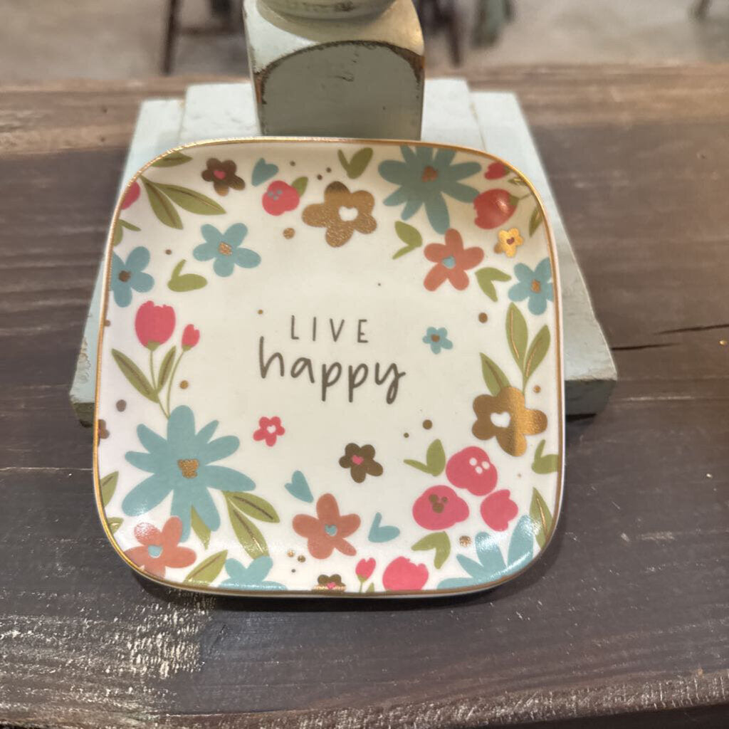 LIVE HAPPY TRINKET TRAY