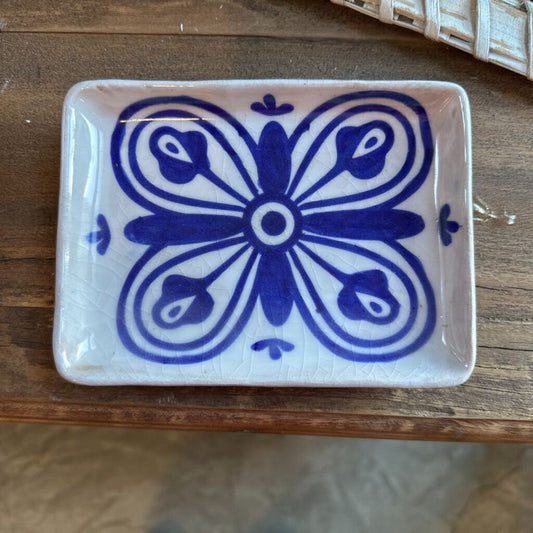 HAND PAINTED STONEWARE PLATE