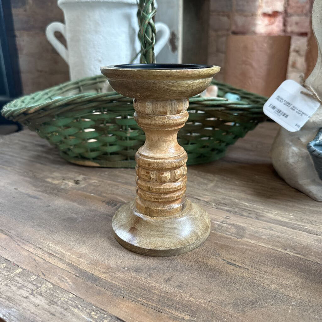 WOODEN CANDLE HOLDER