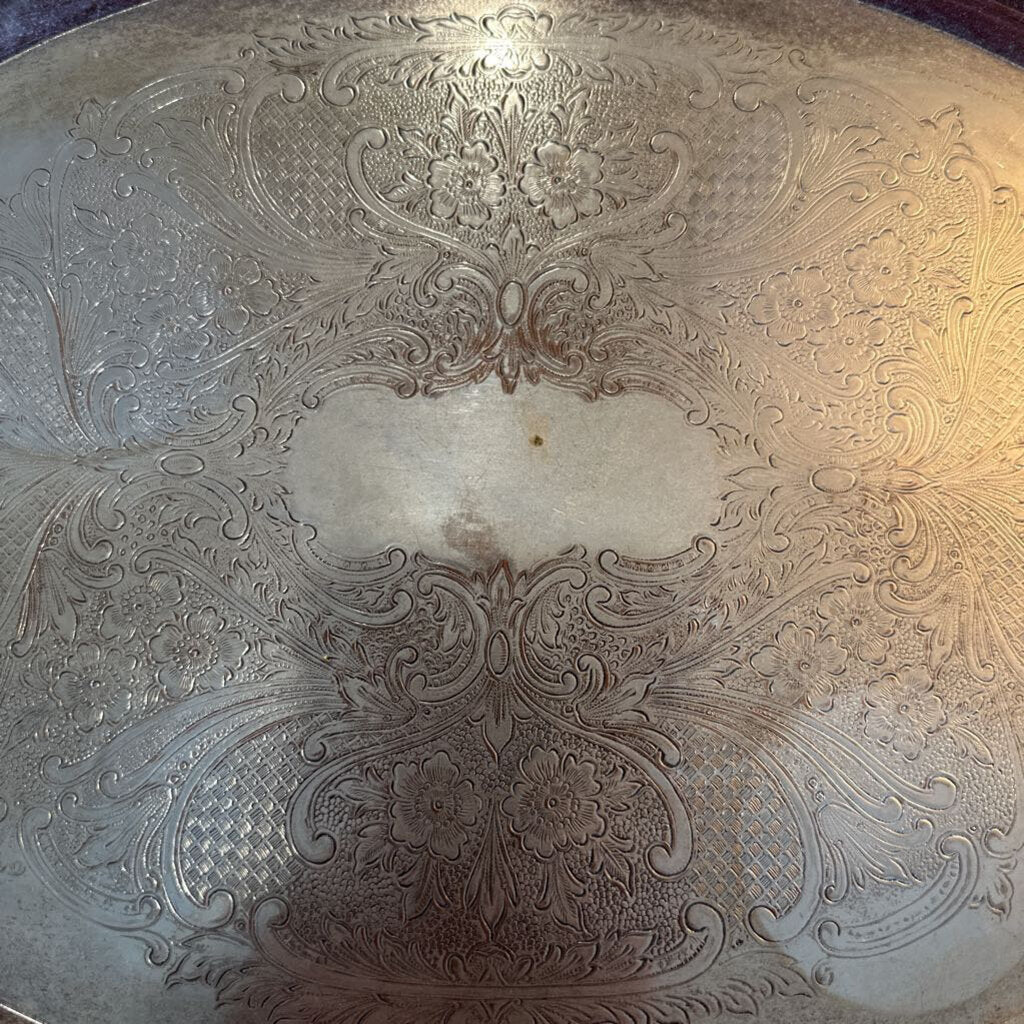 SILVER TRAY WITH HANDLES