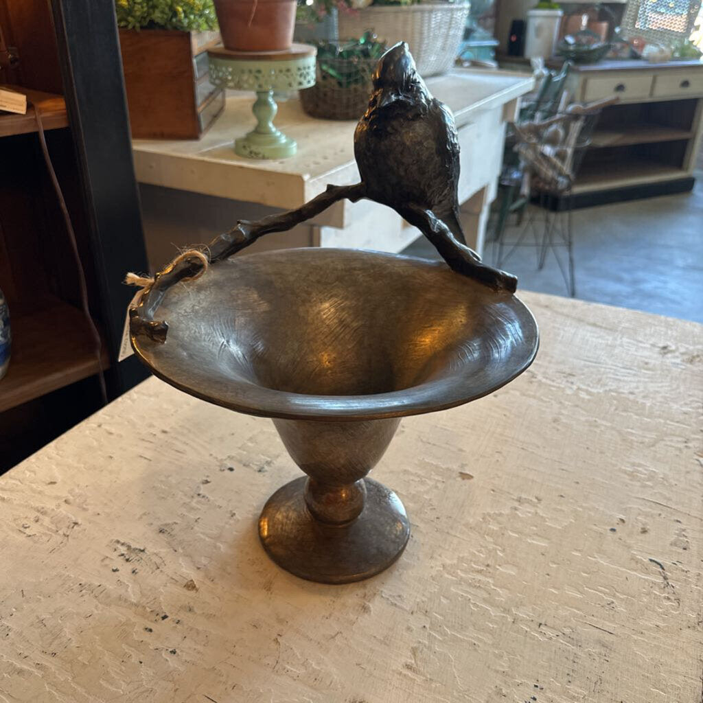 BRONZE BIRD/URN SCULPTURE BY MELISSA COOPER, SIGNED AND NUMBERED