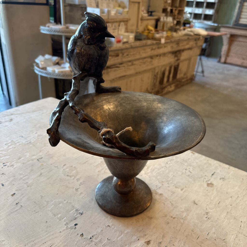 BRONZE BIRD/URN SCULPTURE BY MELISSA COOPER, SIGNED AND NUMBERED