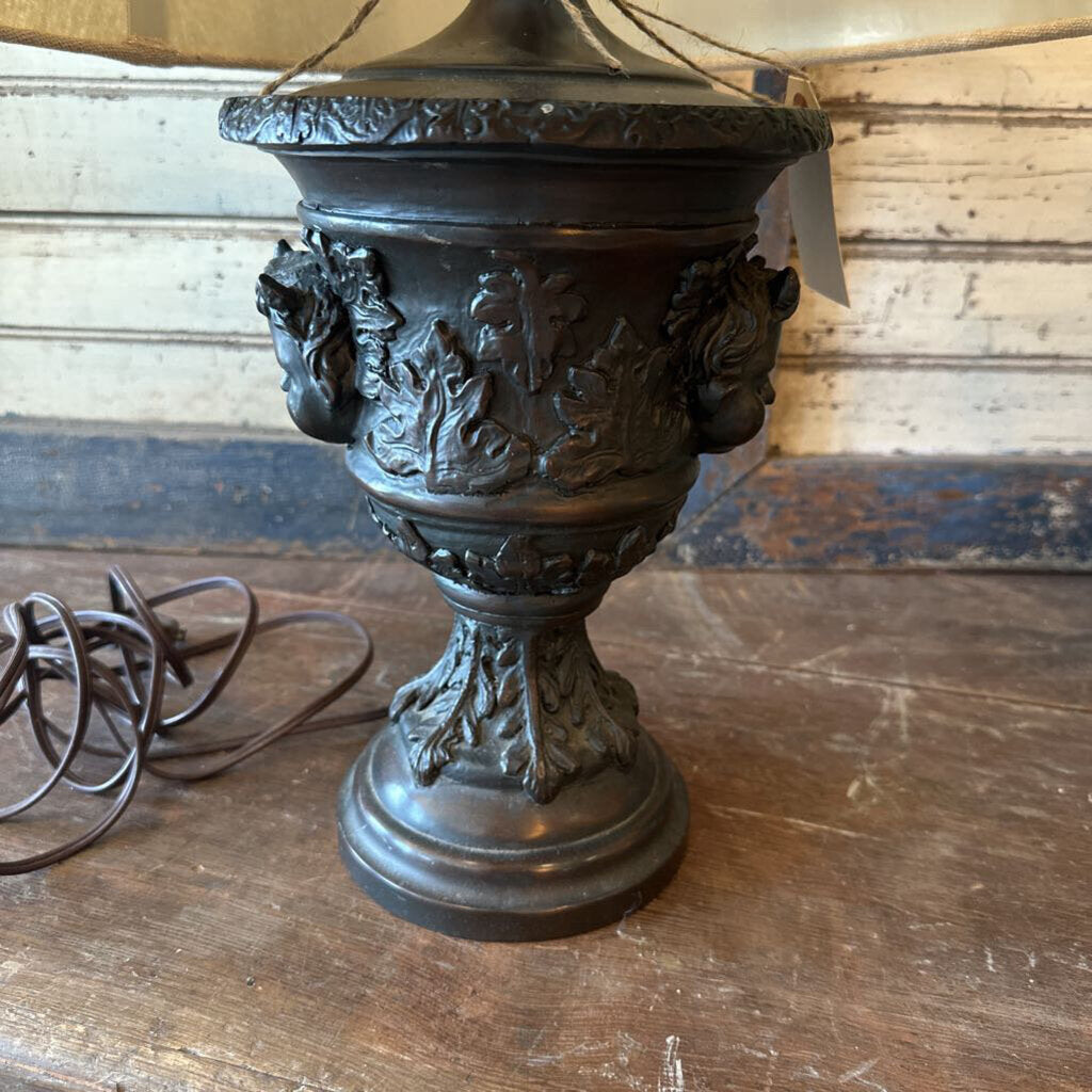 BRASS CHERUB LAMP