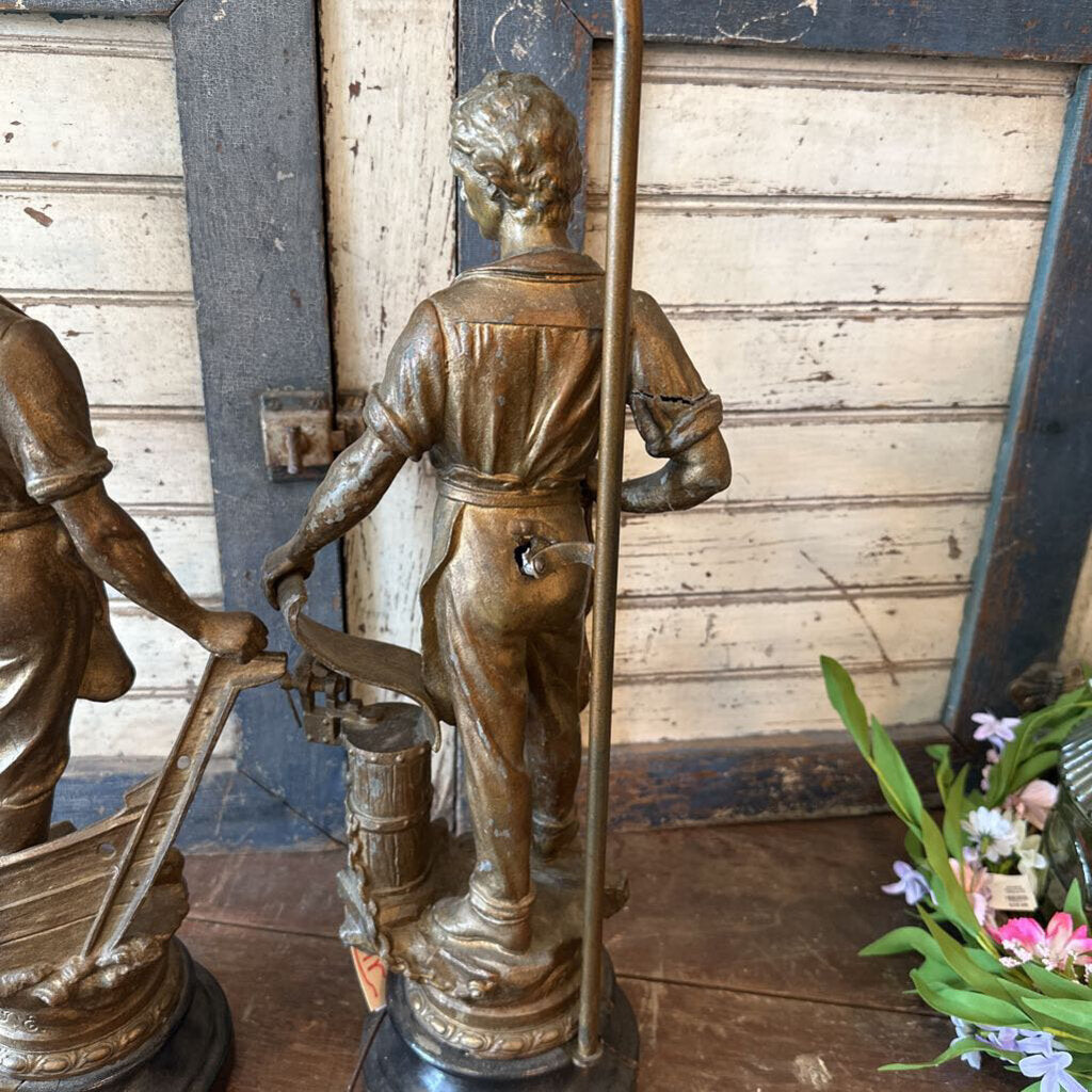 BRONZE SCULPTURE LAMPS