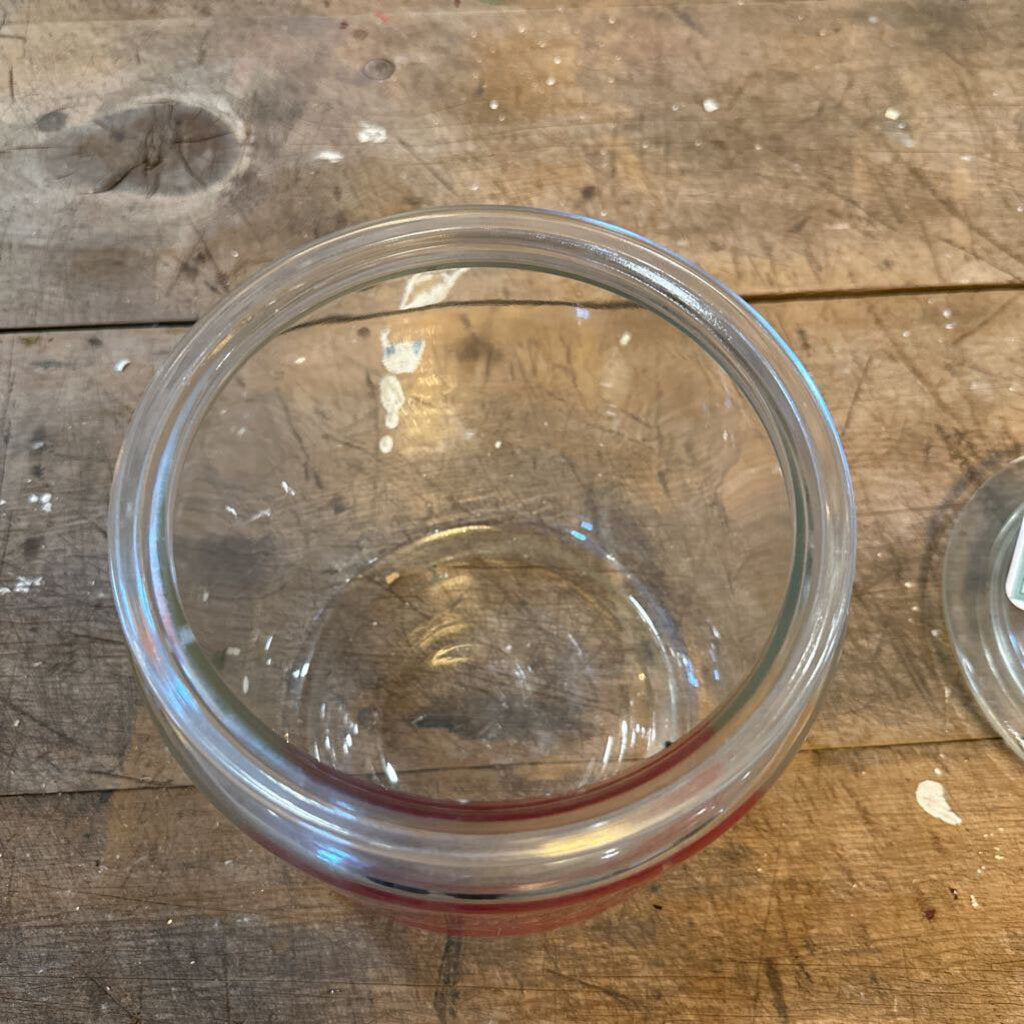 VINTAGE GORDON'S FRESH FOOD JAR WITH LID