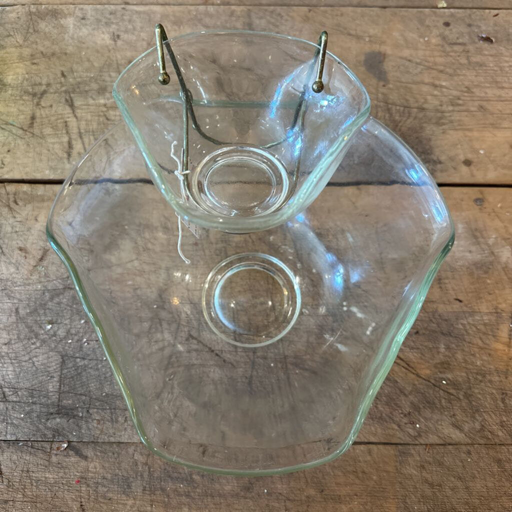 HOME ESSENTIALS GLASS CHIP AND DIP SET