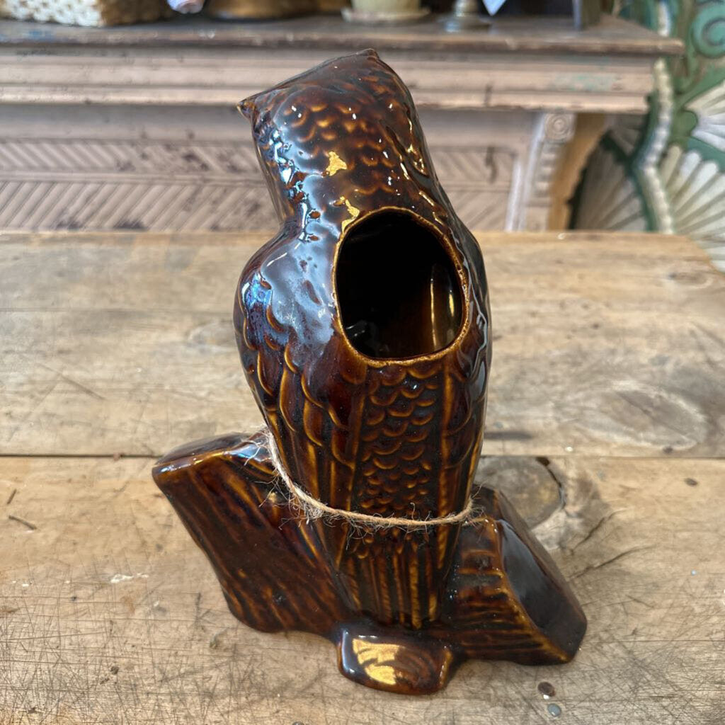 CERAMIC OWL PLANTER