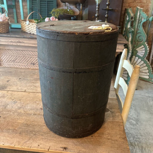 VINTAGE WOODEN KITCHEN BARREL