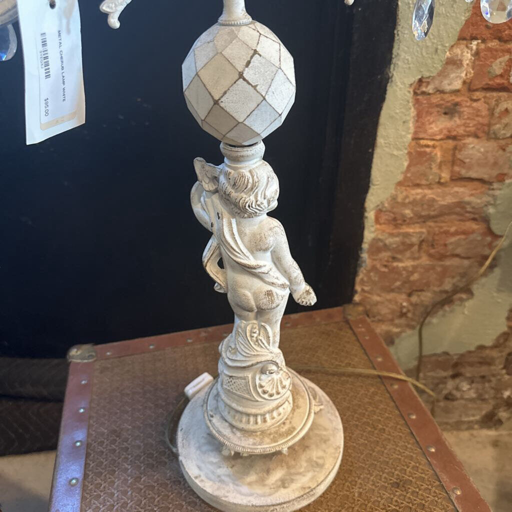 METAL CHERUB LAMP