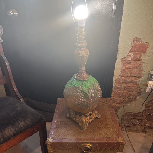 HAND PAINTED GRAPES LAMP