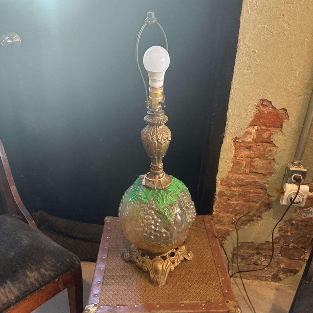 HAND PAINTED GRAPES LAMP