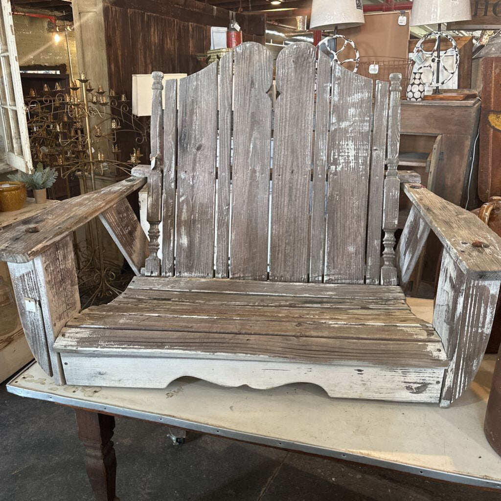 WOODEN BENCH SWING