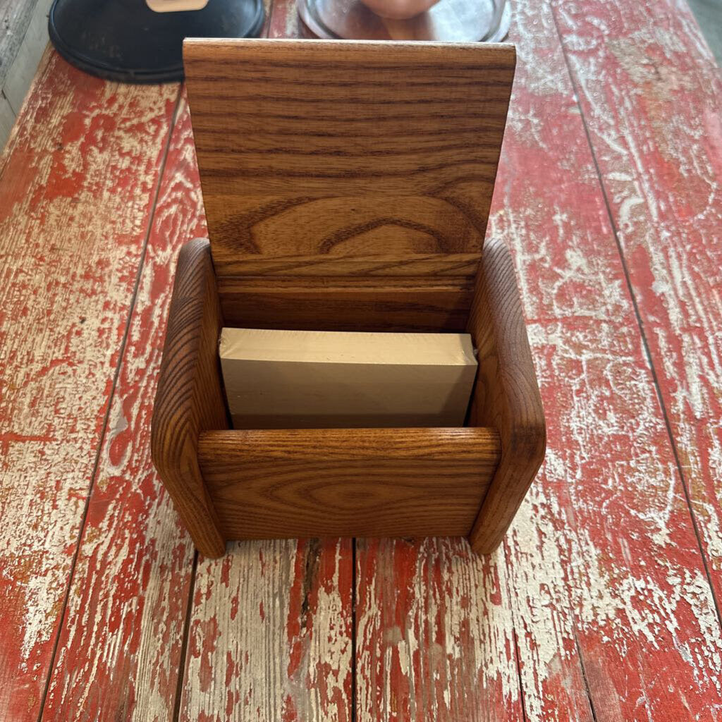 WOODEN RECIPE BOX