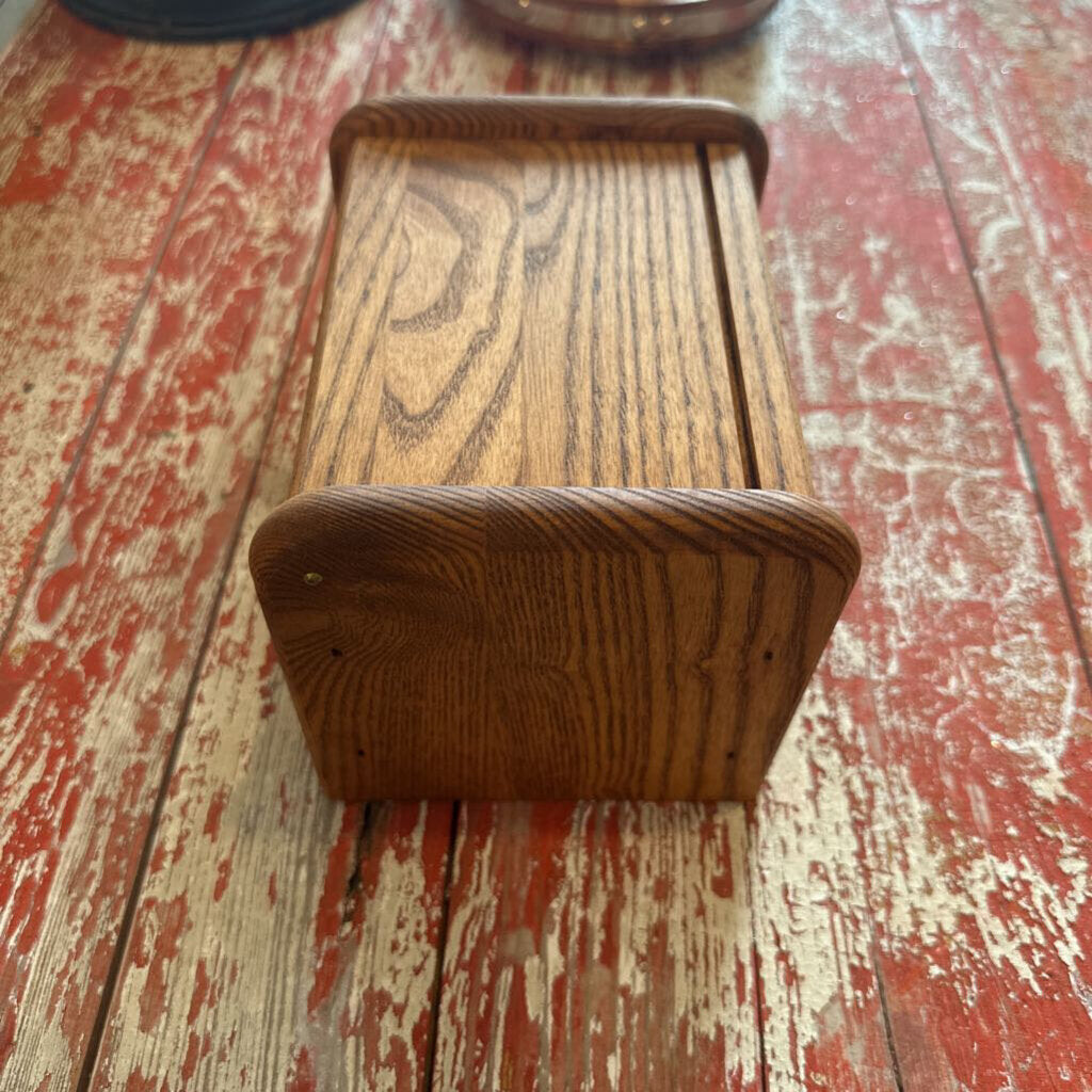 WOODEN RECIPE BOX