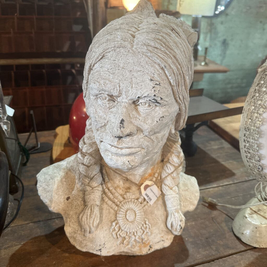 CONCRETE INDIAN HEAD