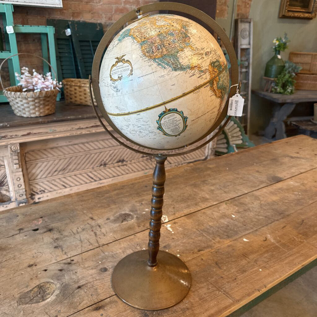 REPLOGLE WORLD CLASSIC SERIES GLOBE ON METAL STAND