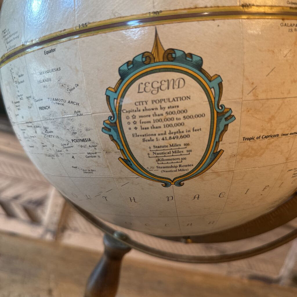 REPLOGLE WORLD CLASSIC SERIES GLOBE ON METAL STAND