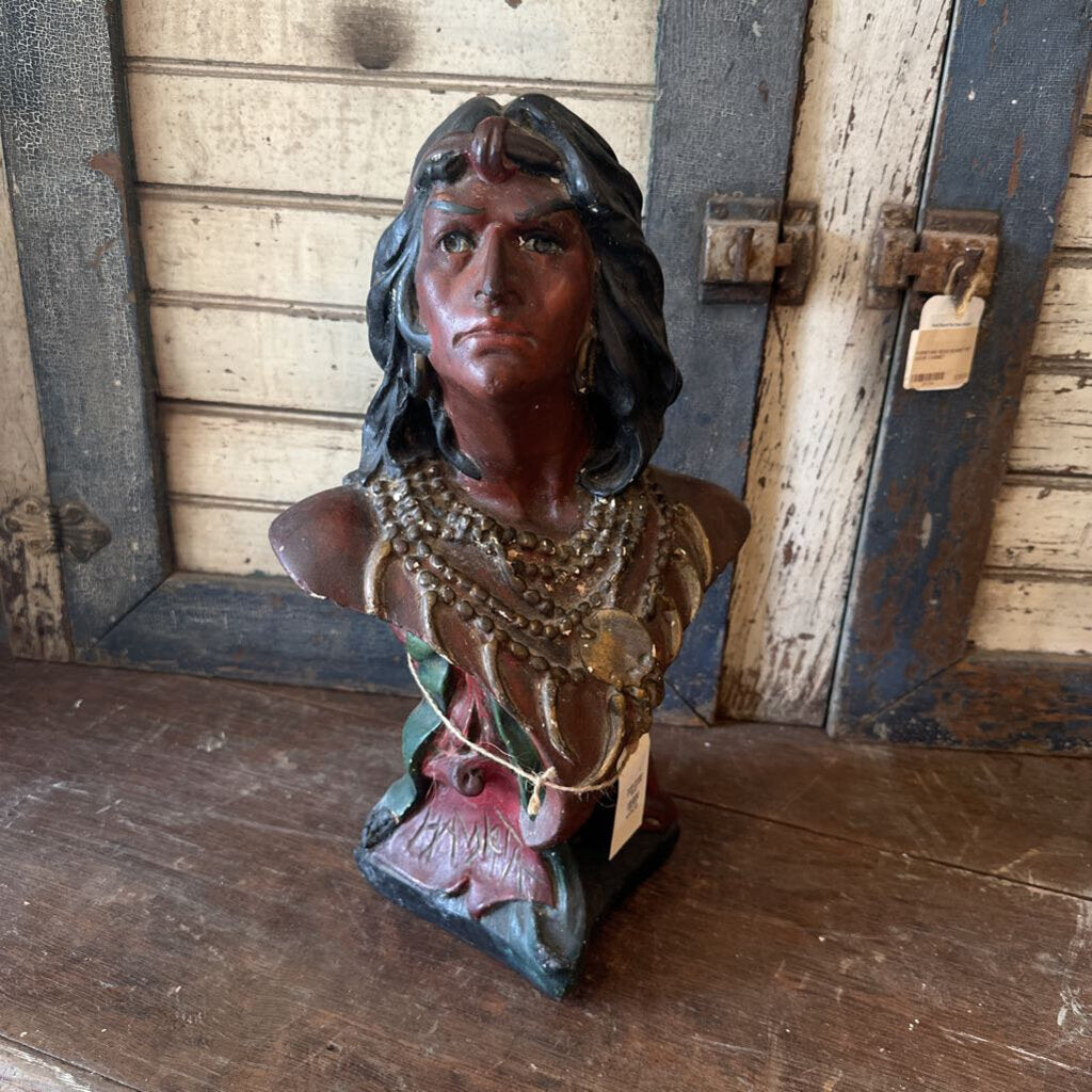 RARE SIGNED CHALKWARE BUST
