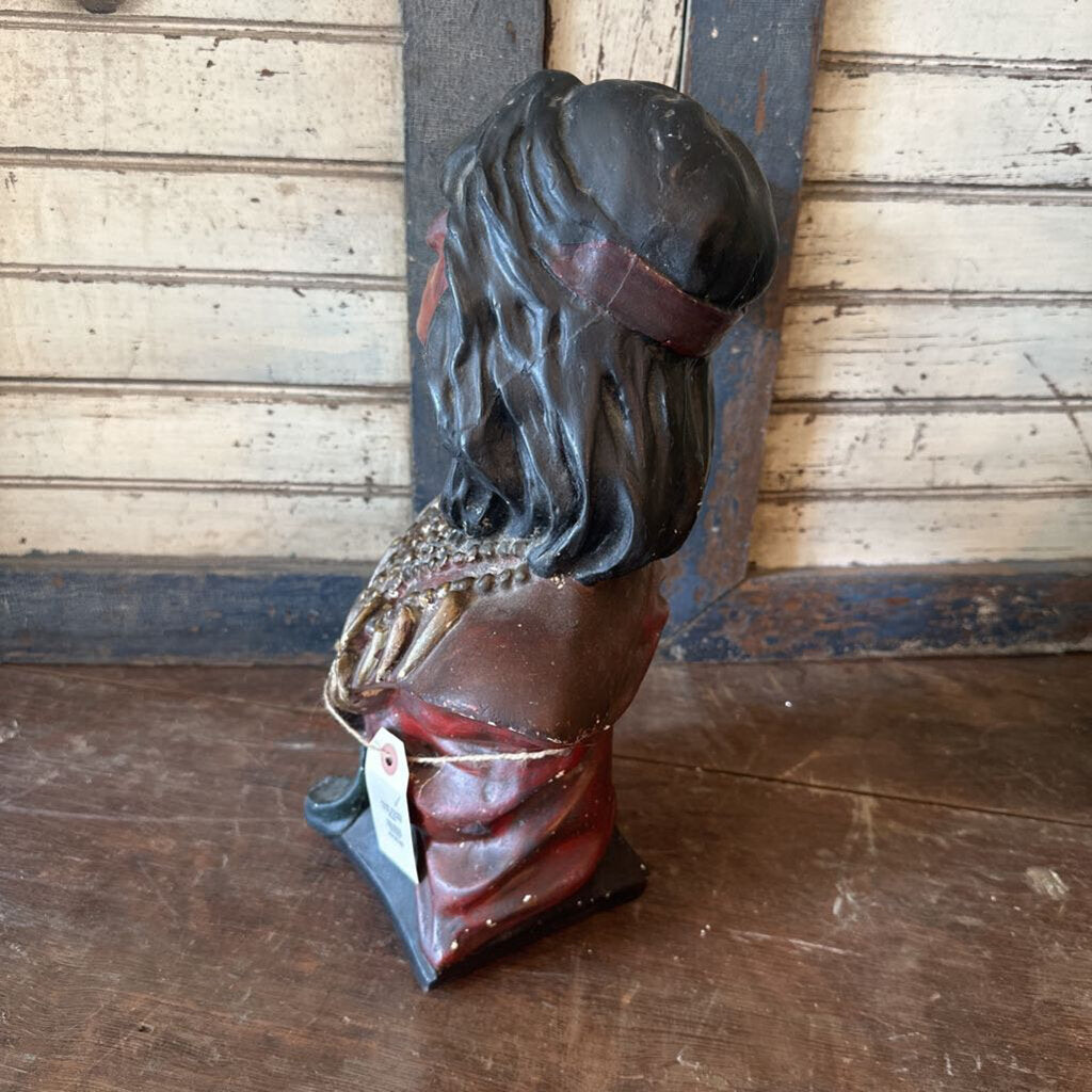 RARE SIGNED CHALKWARE BUST
