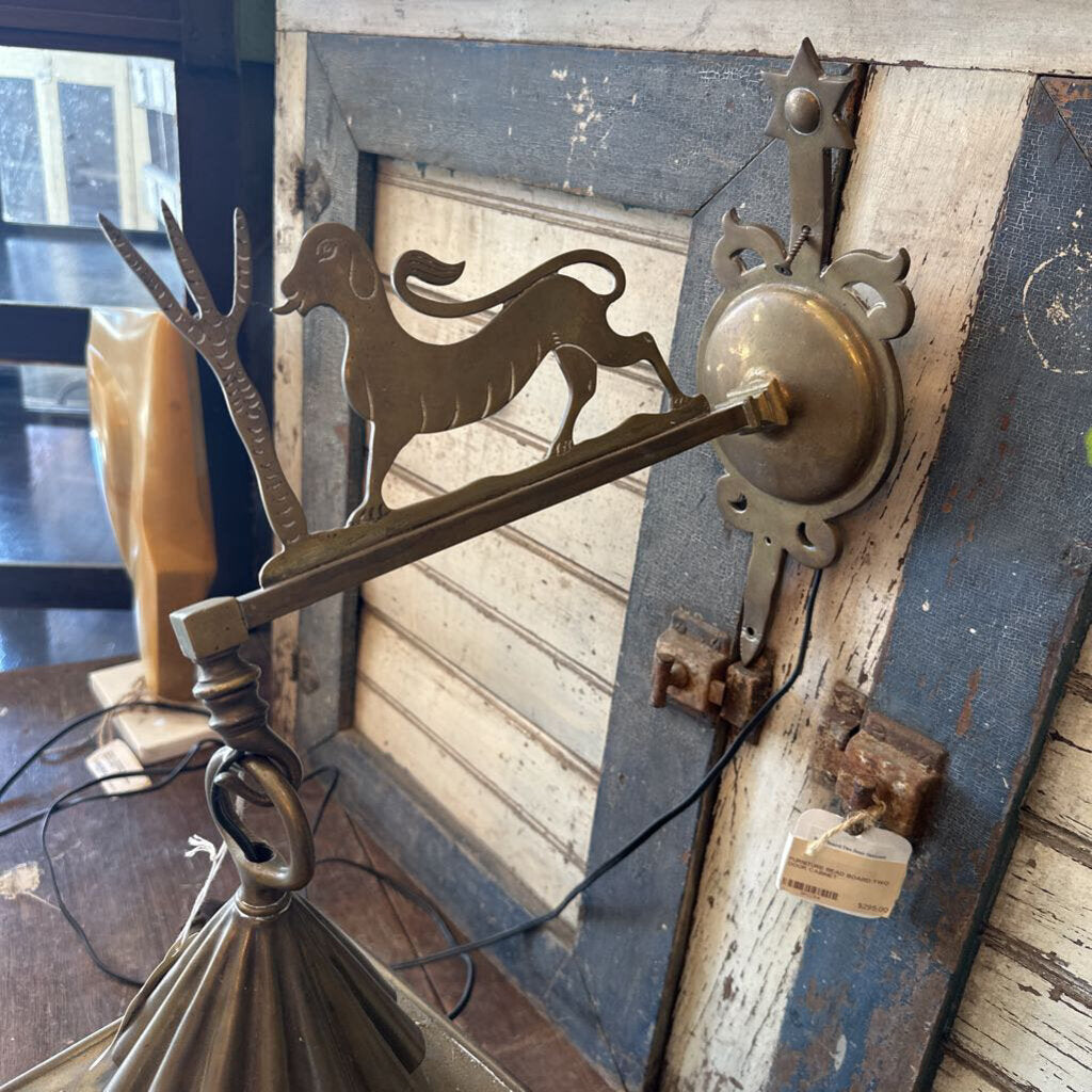 BRASS WALL LANTERN