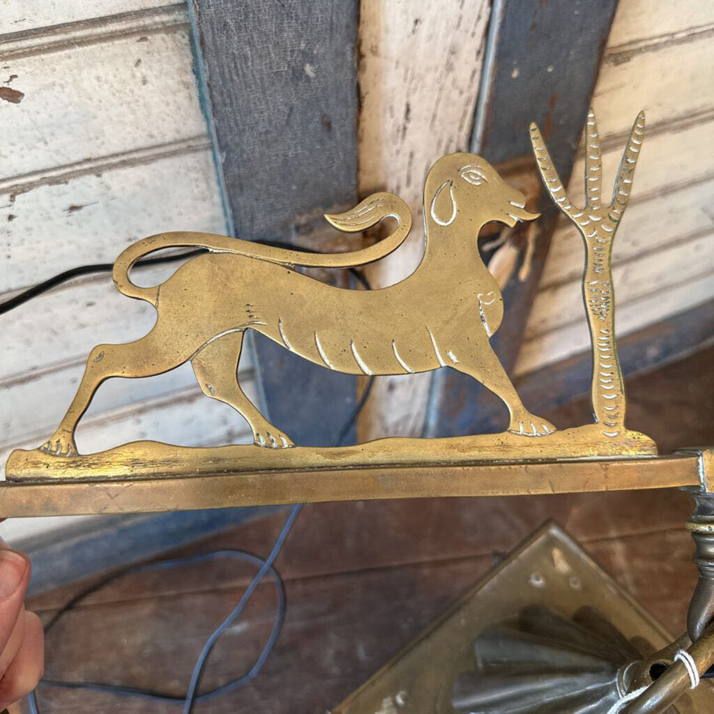 BRASS WALL LANTERN
