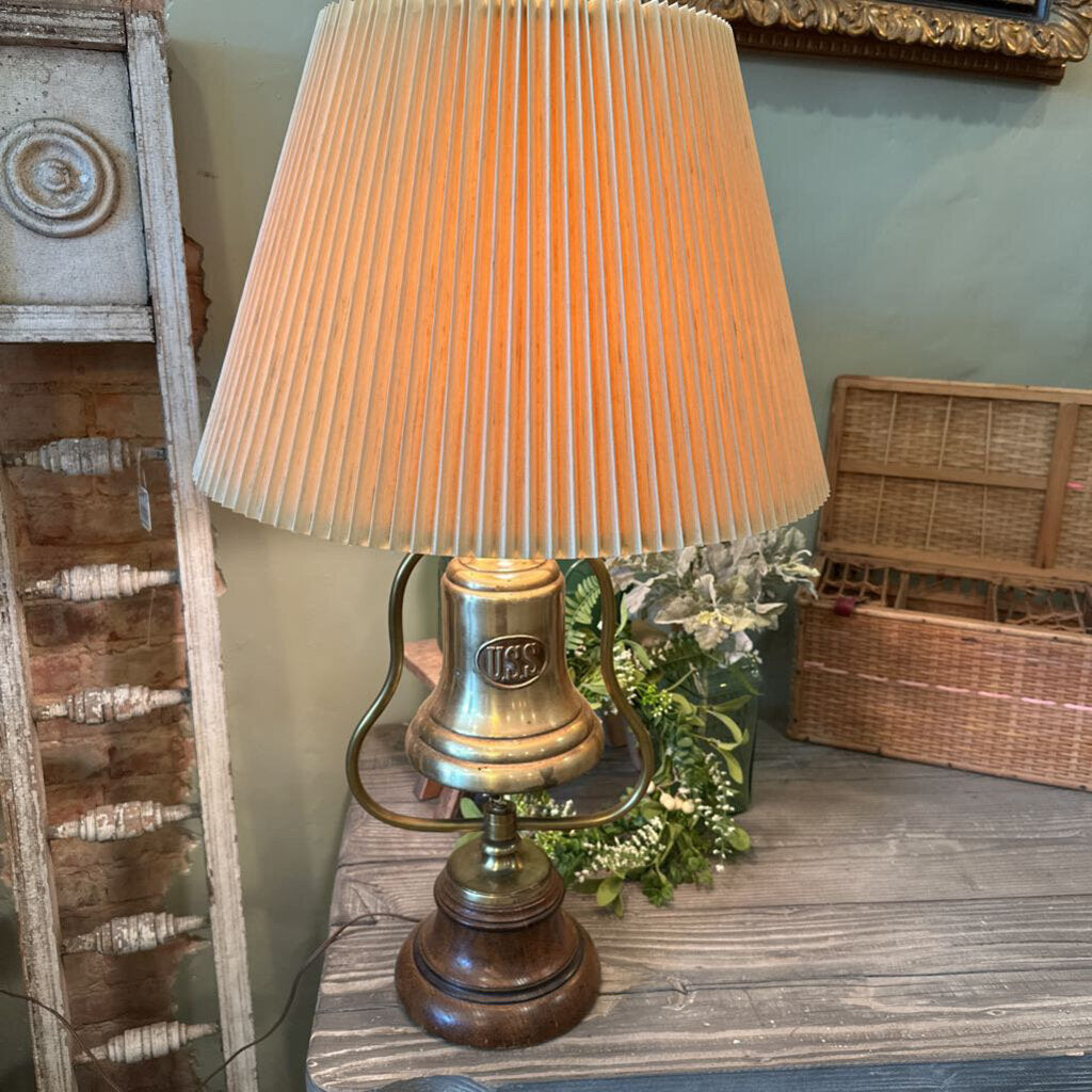 USS BRASS BELL LAMP