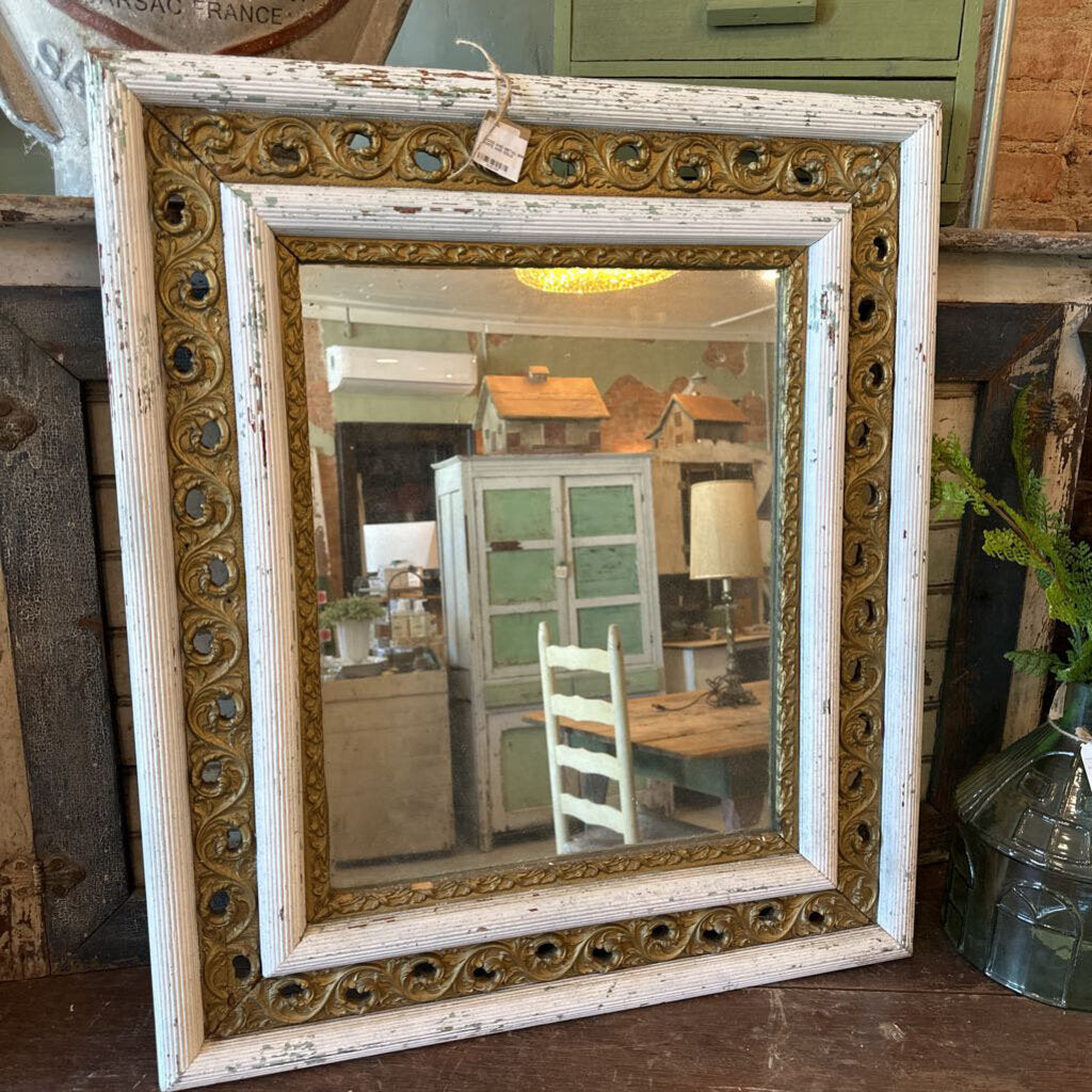 WOOD AND METAL MIRROR