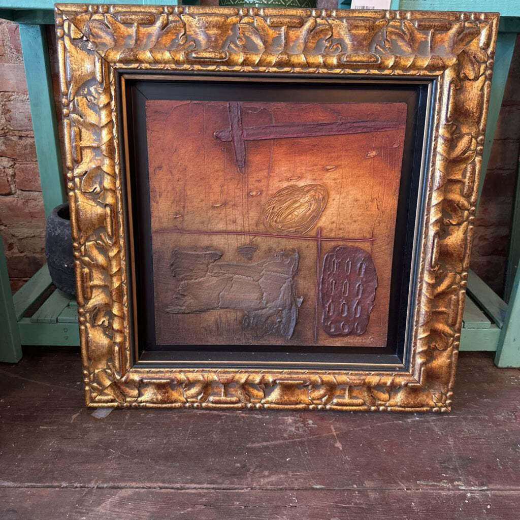 GALLERY FRAMED ORIGINAL OIL ABSTRACT BY EMBROLI