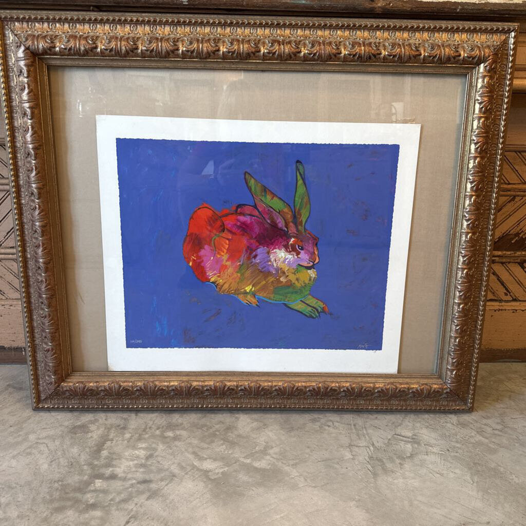 GALLERY FRAMED LIMITED EDITION SERIGRAPH "RABBIT AFTER DURER" BY JOHN NIETO