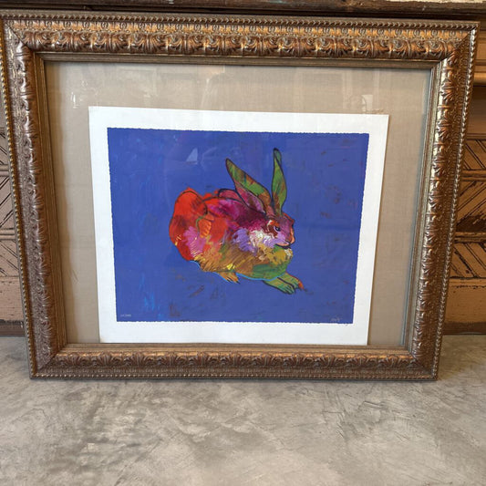 GALLERY FRAMED LIMITED EDITION SERIGRAPH "RABBIT AFTER DURER" BY JOHN NIETO