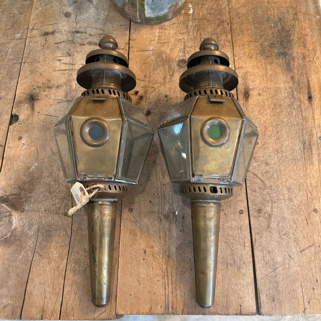 COLONIAL AMERICA BRASS LAMPS