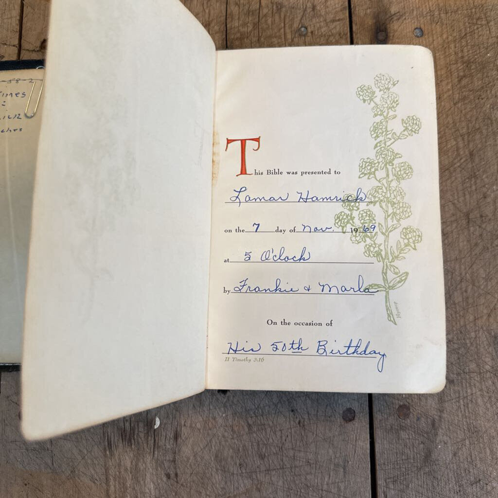 VINTAGE BIBLE, 1969