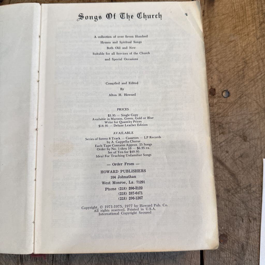 1970'S SONGS OF THE CHURCH HYMNAL