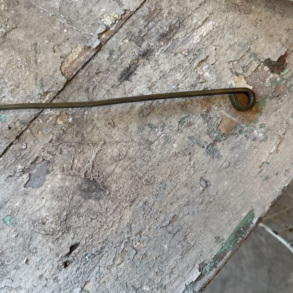 VINTAGE COPPER BRANDY LADLE WITH BRASS HANDLE
